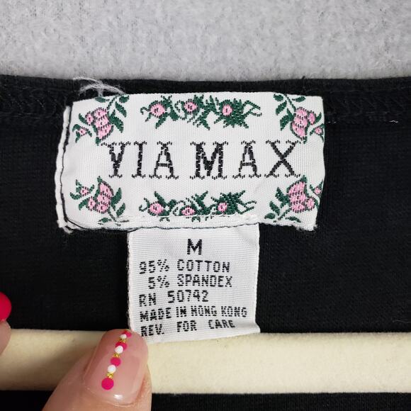 Y2K Via Max M Lattice‎ Front Bustier Crop Top Black Punk Alternative Steampunk - Picture 4 of 8